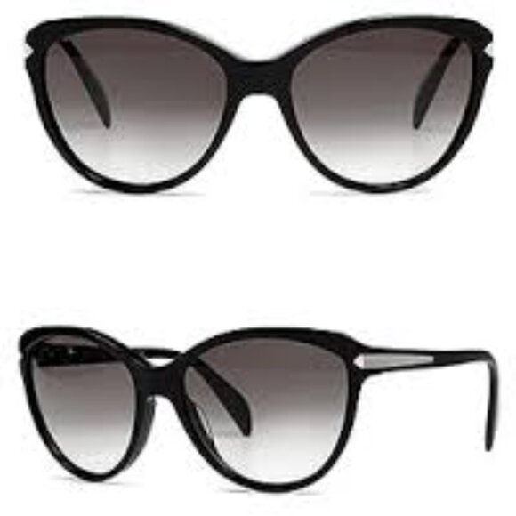 Genuine Prada Spr15P Black Gradient Sunglasses with Case - Picture 1 of 3